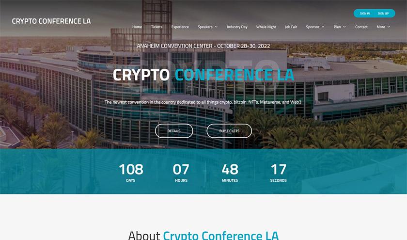 Crypto Conference LA portfolio thumbnail